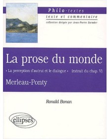 Merleau-Ponty, La prose du...
