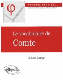 Le vocabulaire de Comte