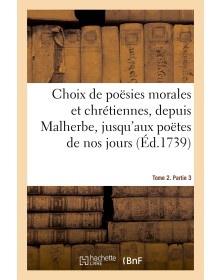 Choix de poësies morales et...