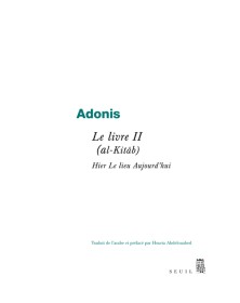 Le Livre II (al-Kitâb), tome 2
