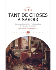 Tant de choses à savoir