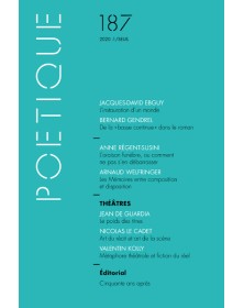 Poétique, n° 187