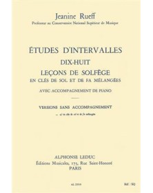 RUEFF: ETUDES D INTERVALLES...