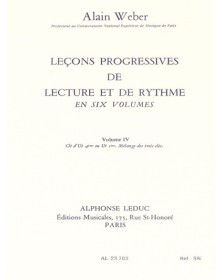 ALAIN WEBER : LECONS...