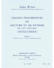 ALAIN WEBER : LECONS...