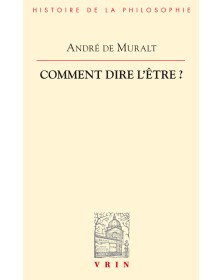 Comment dire l'être?