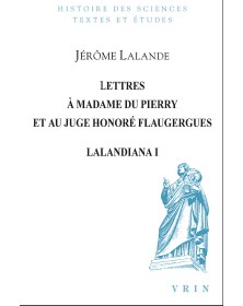 Lettres à Madame du Pierry...