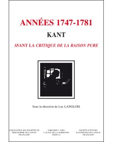 Kant - Les années 1747-1781