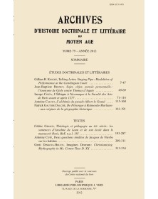 Archives d'Histoire...