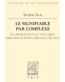 Le signifiable par complexe