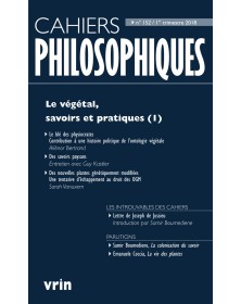 Le végétal, savoir et...